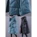 Blue Casual Duck Down Down Coat Zip Up Winter